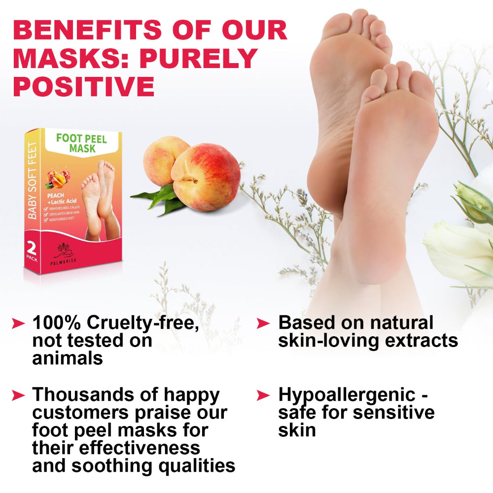 Peach Foot Peel Mask 2 Pack