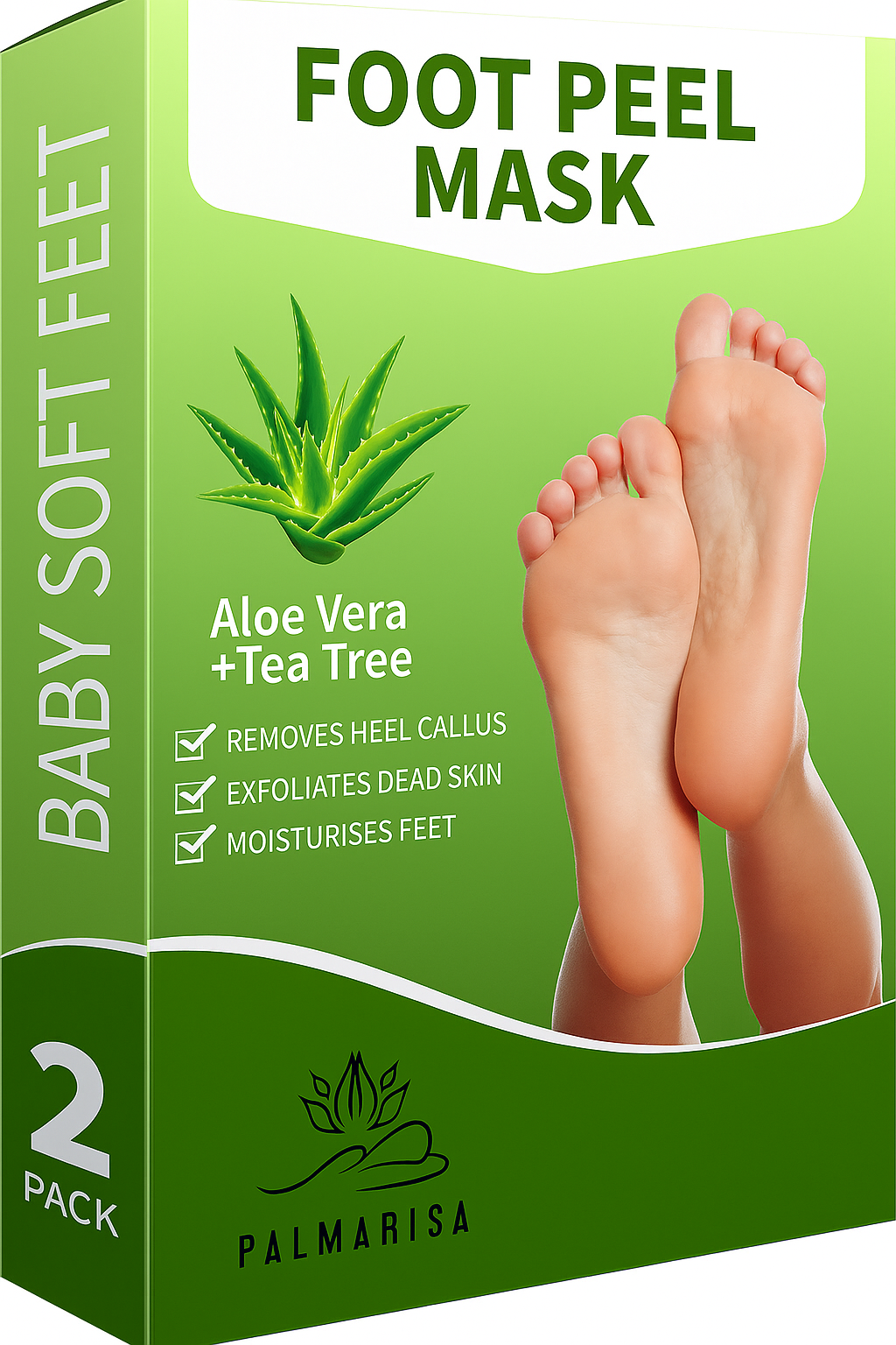 Aloe Vera Foot Peel Mask 2 Pack